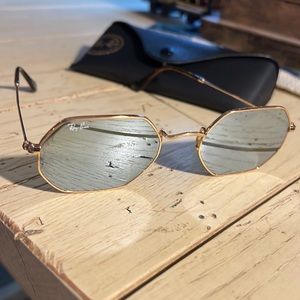 Ray Ban Octagonal Sunglasses blue